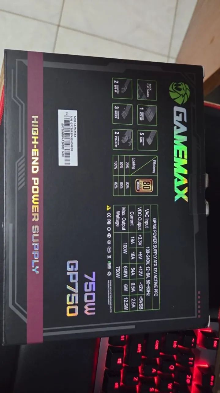 Fonte Gamemax GP750W - Foto 2