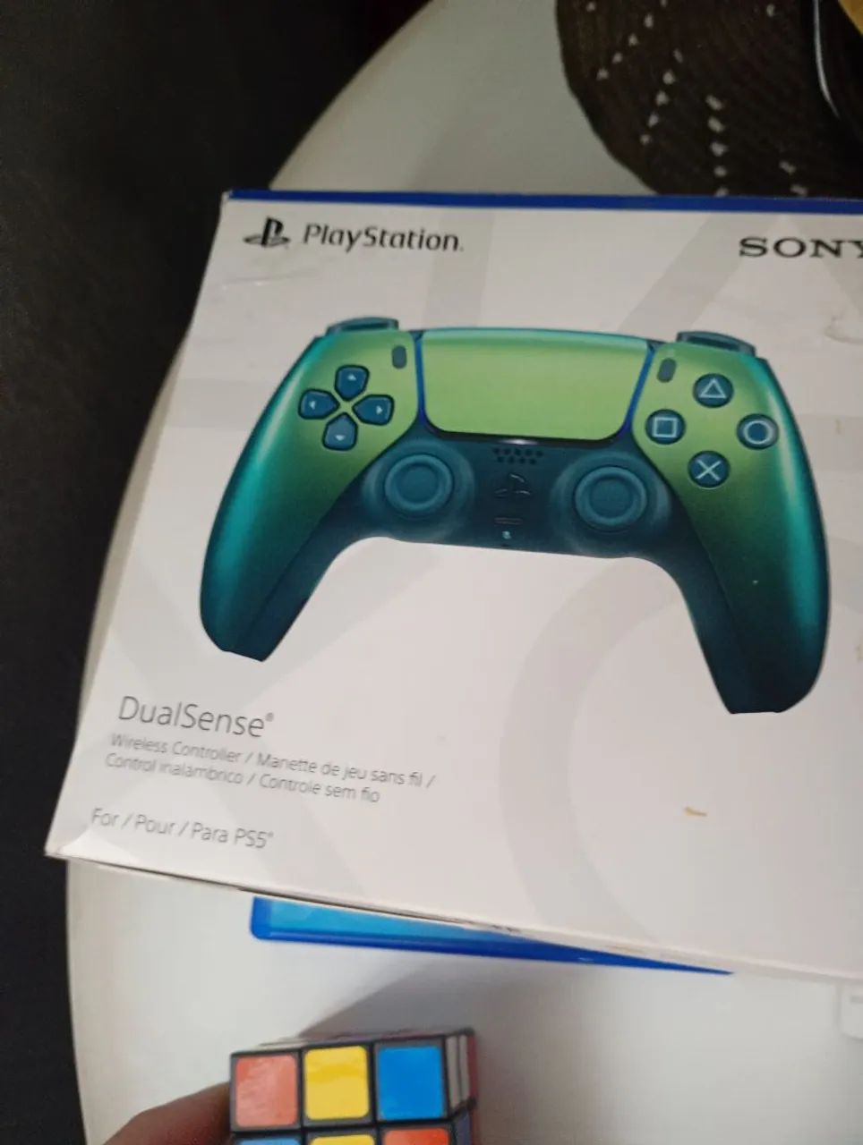 Dualsense ps5 com  caixa Chroma   verde 6meses. 