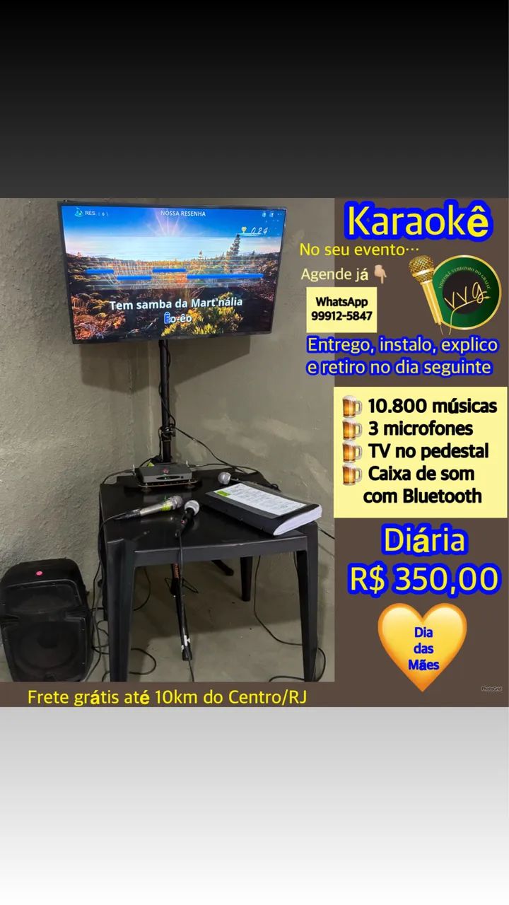 Aluguel de karaokê Entrego, instalo, explico e retiro - Foto 4