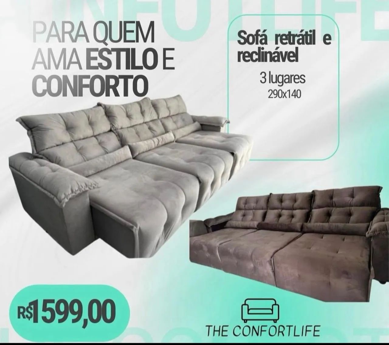 Sofás em liquidação 1599 - Foto 4