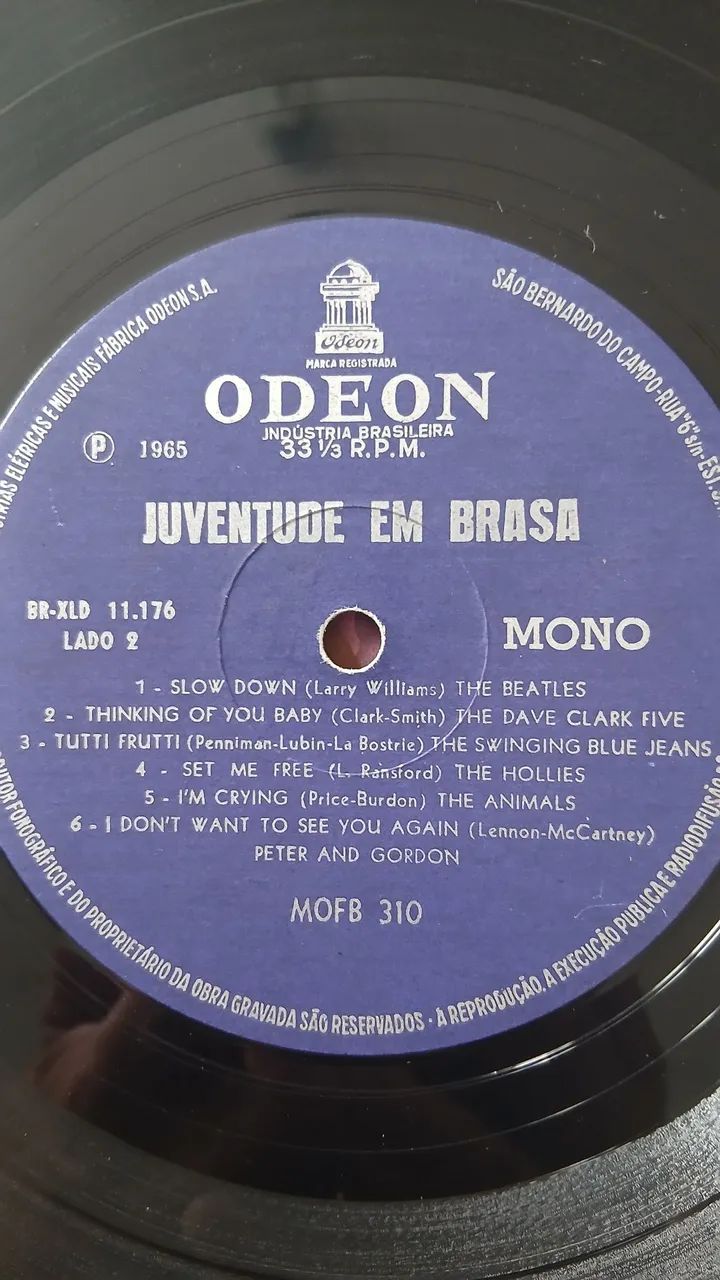LP juventude em brasa (Beatles, etc)1965 usado. - Foto 4