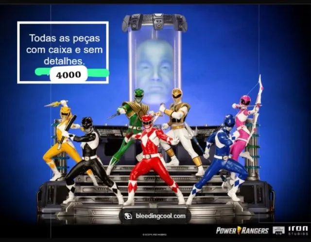 Set Completo POWER RANGERS 1/10 IRON STUDIOS