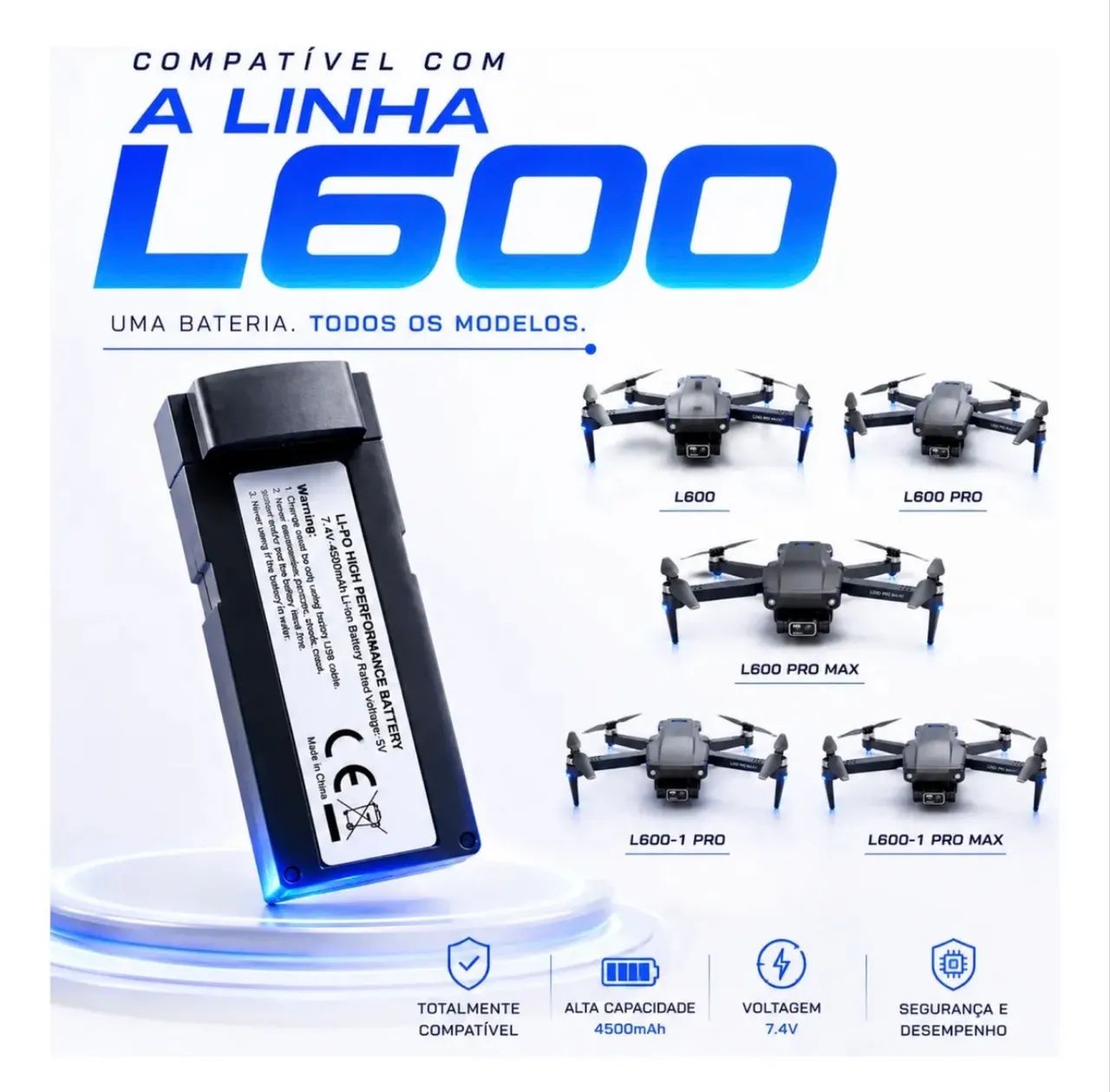 Bateria Drone L600 Novas 