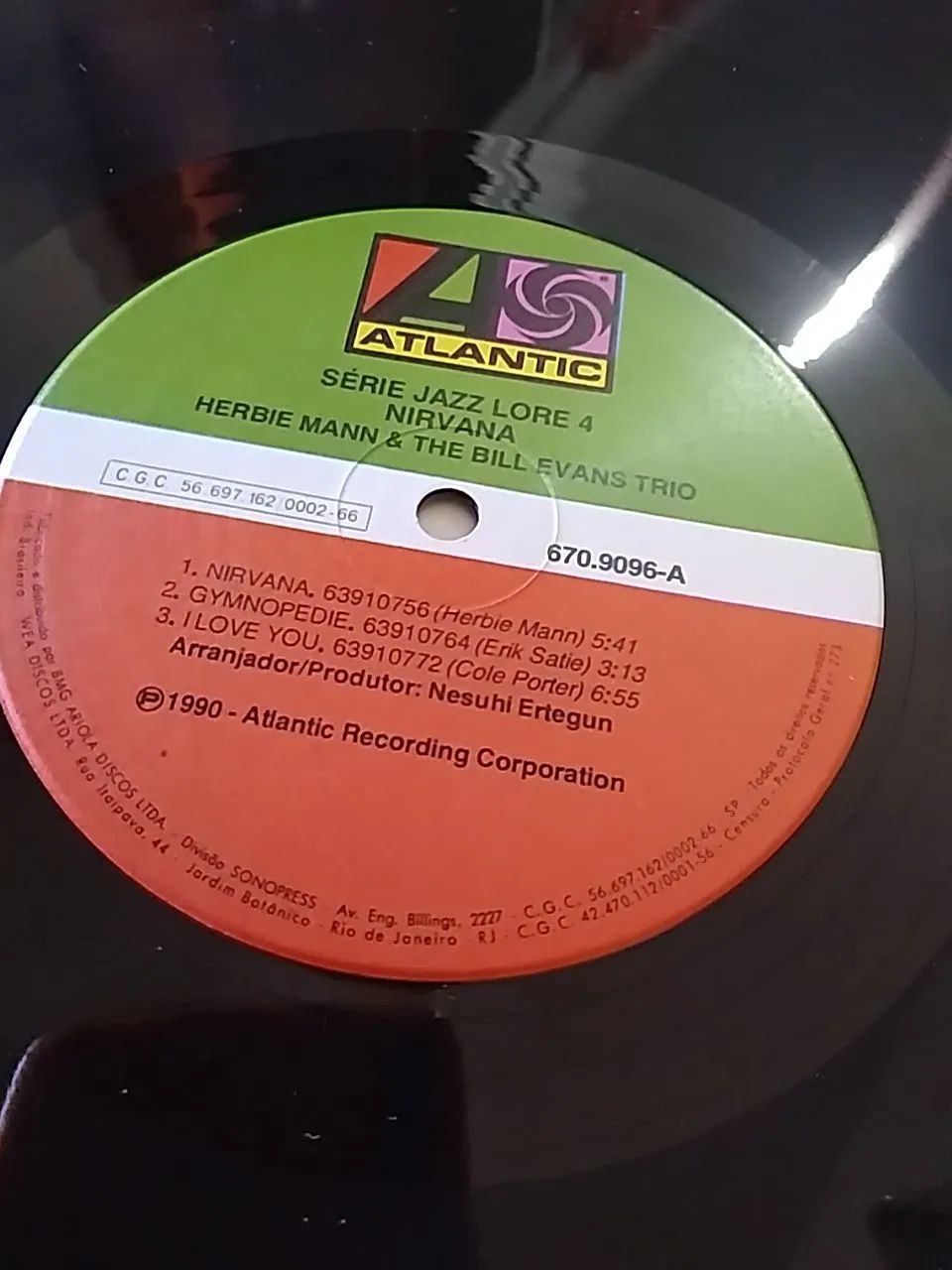 LP Herbie Mann & The Bill Evans Trio - Nirvana (Atlantic Jazzlore 1990  - Foto 3