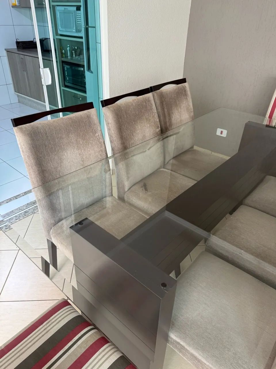 Mesa de jantar com 8 cadeiras  - Foto 3