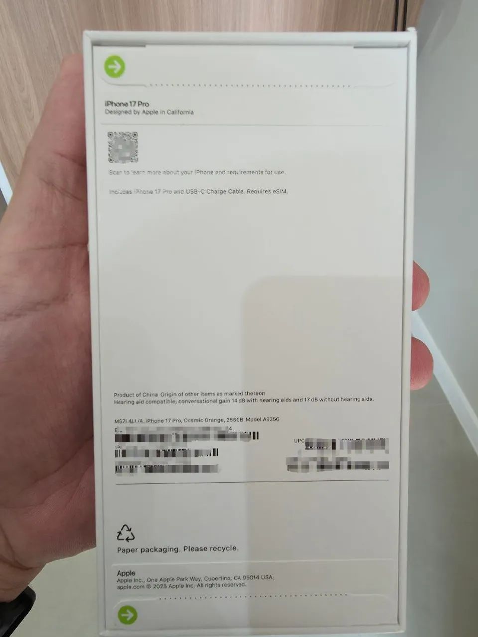 Iphone 17 Pro (eSim) laranja lacrado - Foto 2