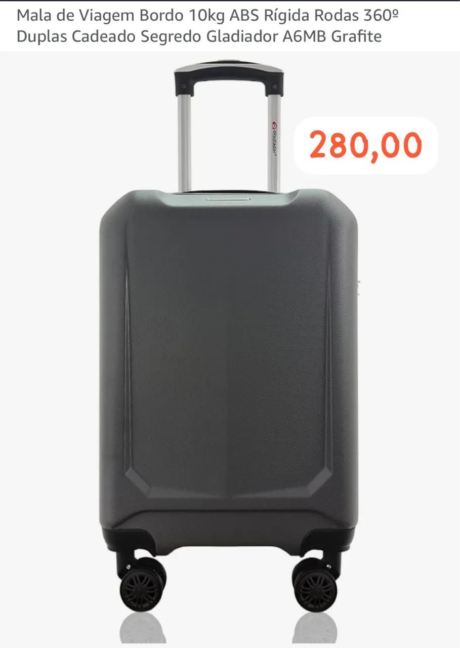Mala de Viagem Bordo 10kg ABS