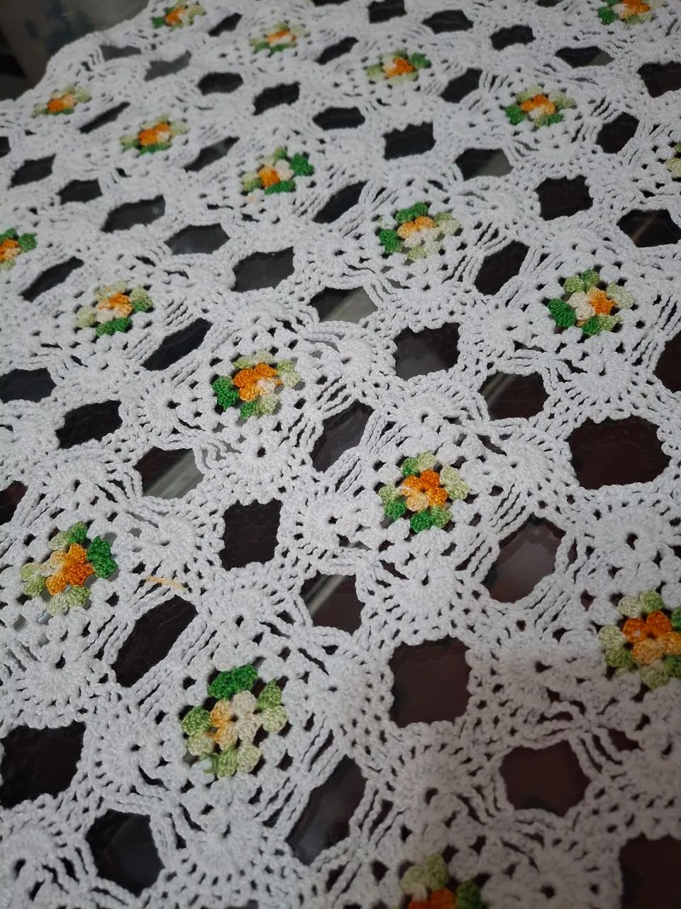 Caminho de mesa crochê - Foto 2