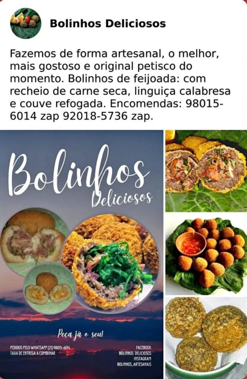Bolinhos de feijoada 