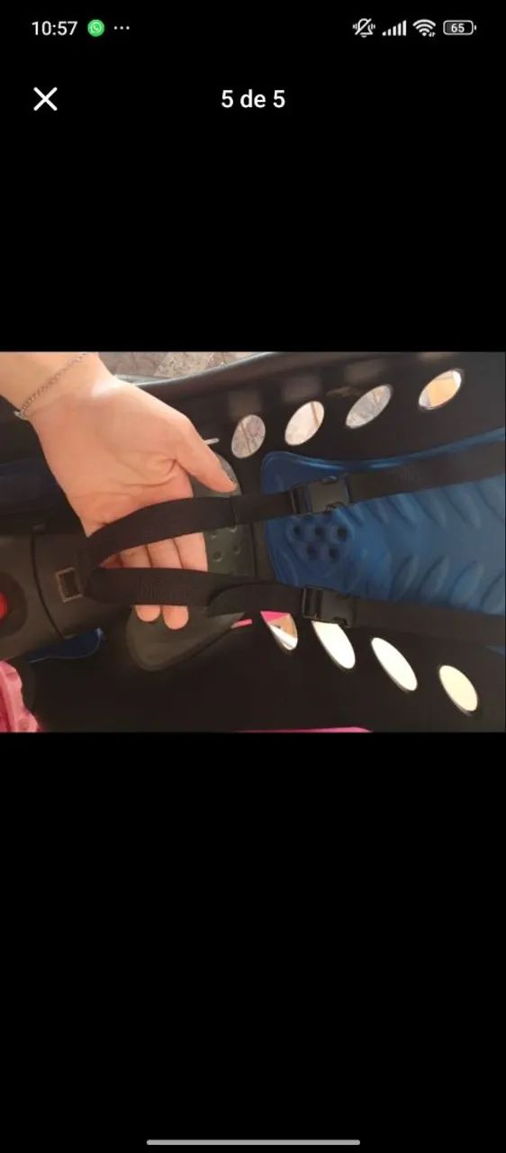 Cadeirinha traseira para bicicleta + garupeira. - Foto 5