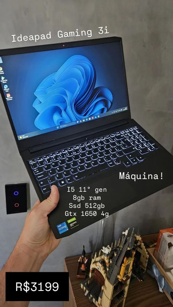 Notebook gamer Lenovo