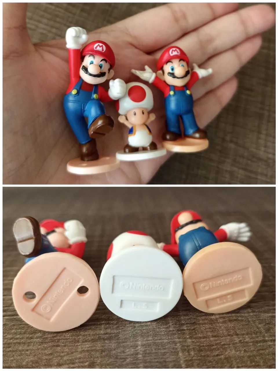 Miniaturas Super Mario Bros Toad e Mario  - Foto 5