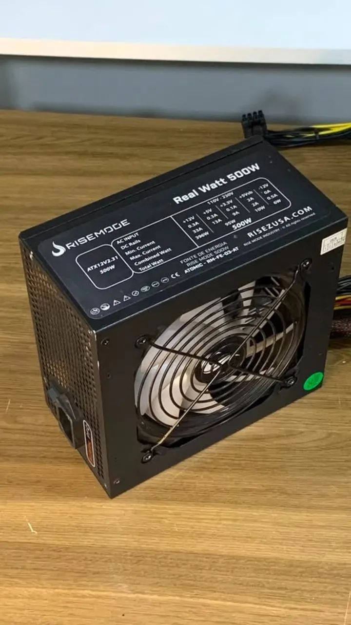 FONTE RISEMODE 500W PFC ATIVO