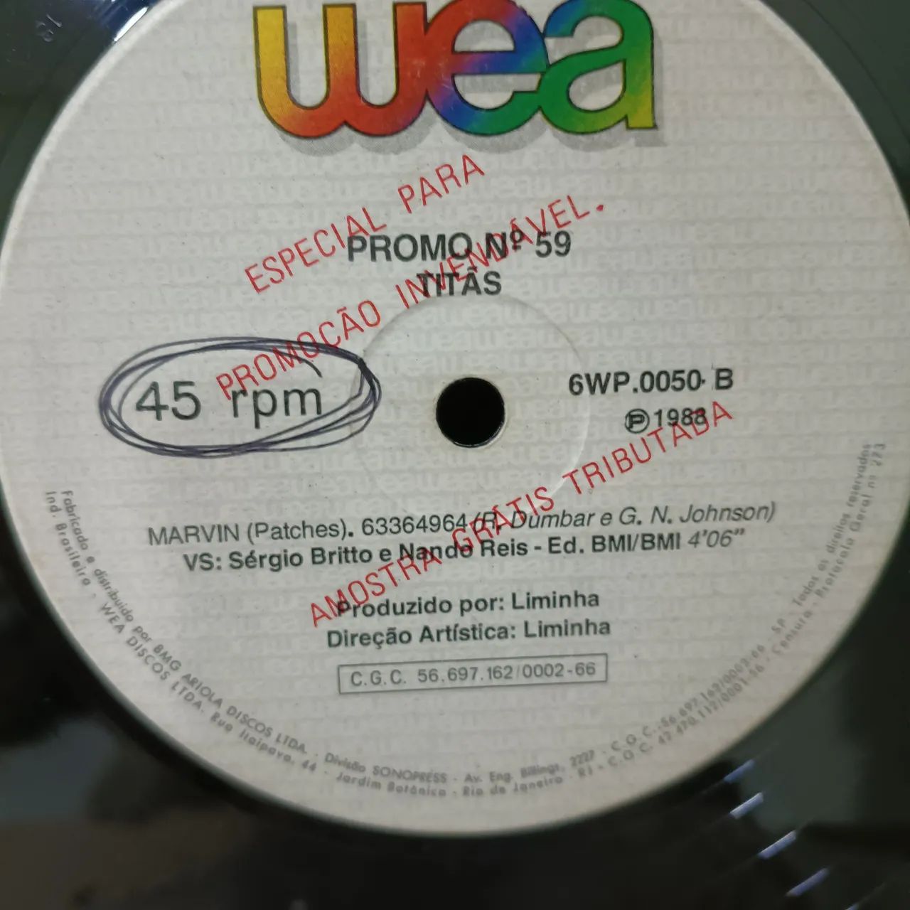LP TITÃS MARVIM PROMO SINGLE NACIONAL  - Foto 3