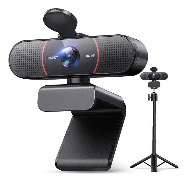 Webcam eMeet C960 4K UHD Sensor Sony Foco Automático Microfone Duplo Tripé ? Nova Lacrada - Foto 3