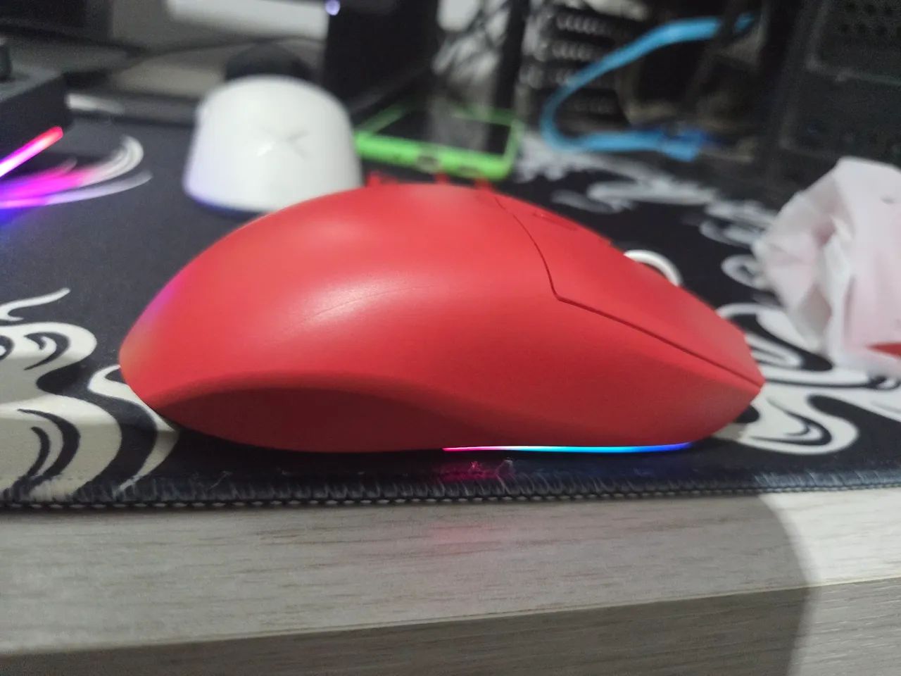 Mouse sem fio com dock de carregamento AJAZZ AJ139 V2 RED - Foto 3