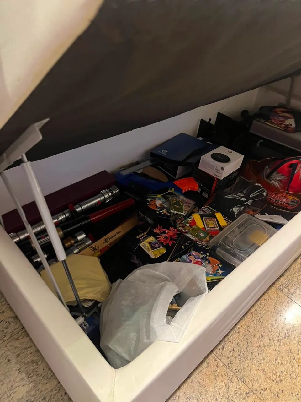 Cama Box Baú Solteiro com Colchão 