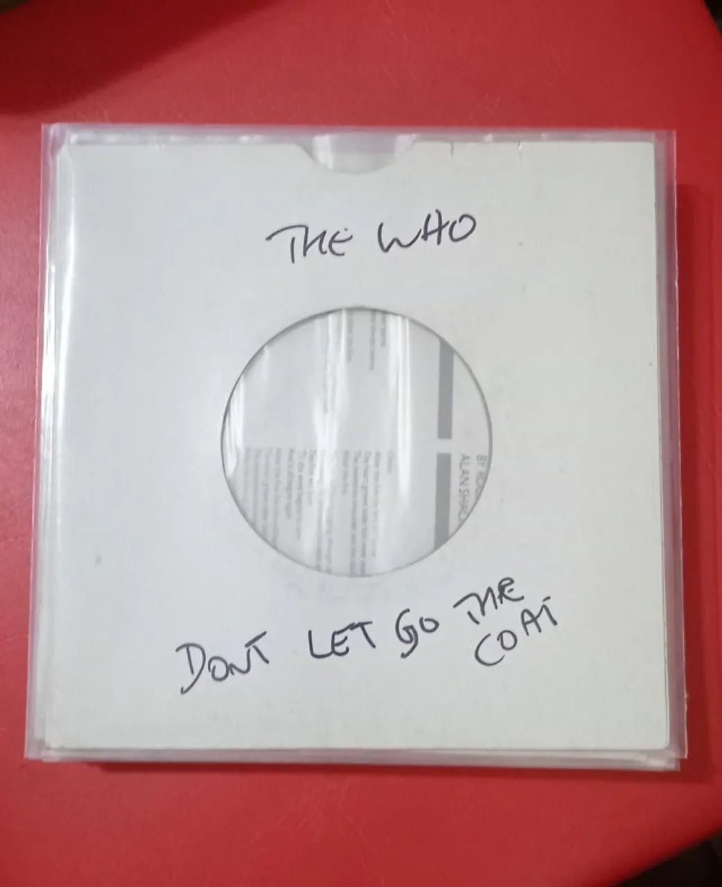 Compacto (Vinil) - The Who - 7" - Dont let go the coat / You - 1981 - Foto 3