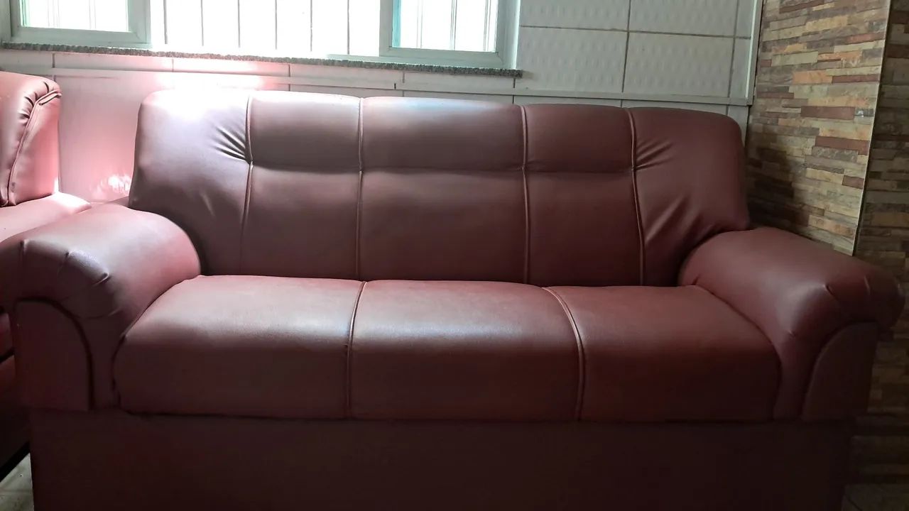 CONJUNTO DE SOFÁS 3 E 2 LUGARES - REFORMADOS  - Foto 5