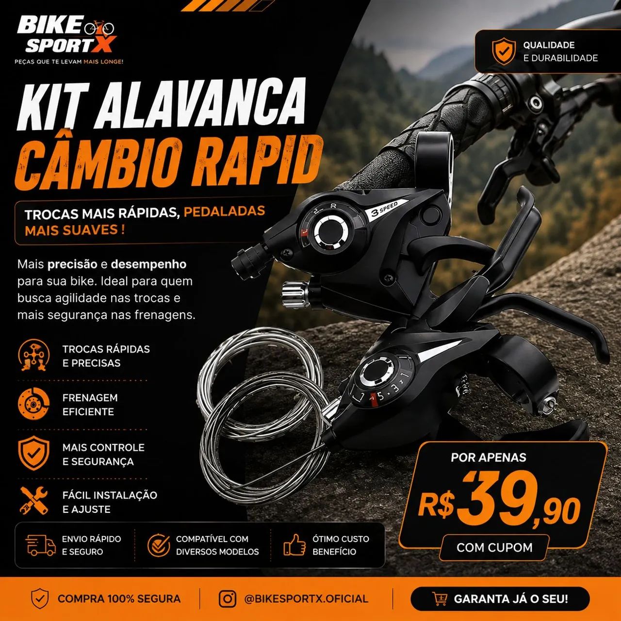 Kit alavanca de freio 