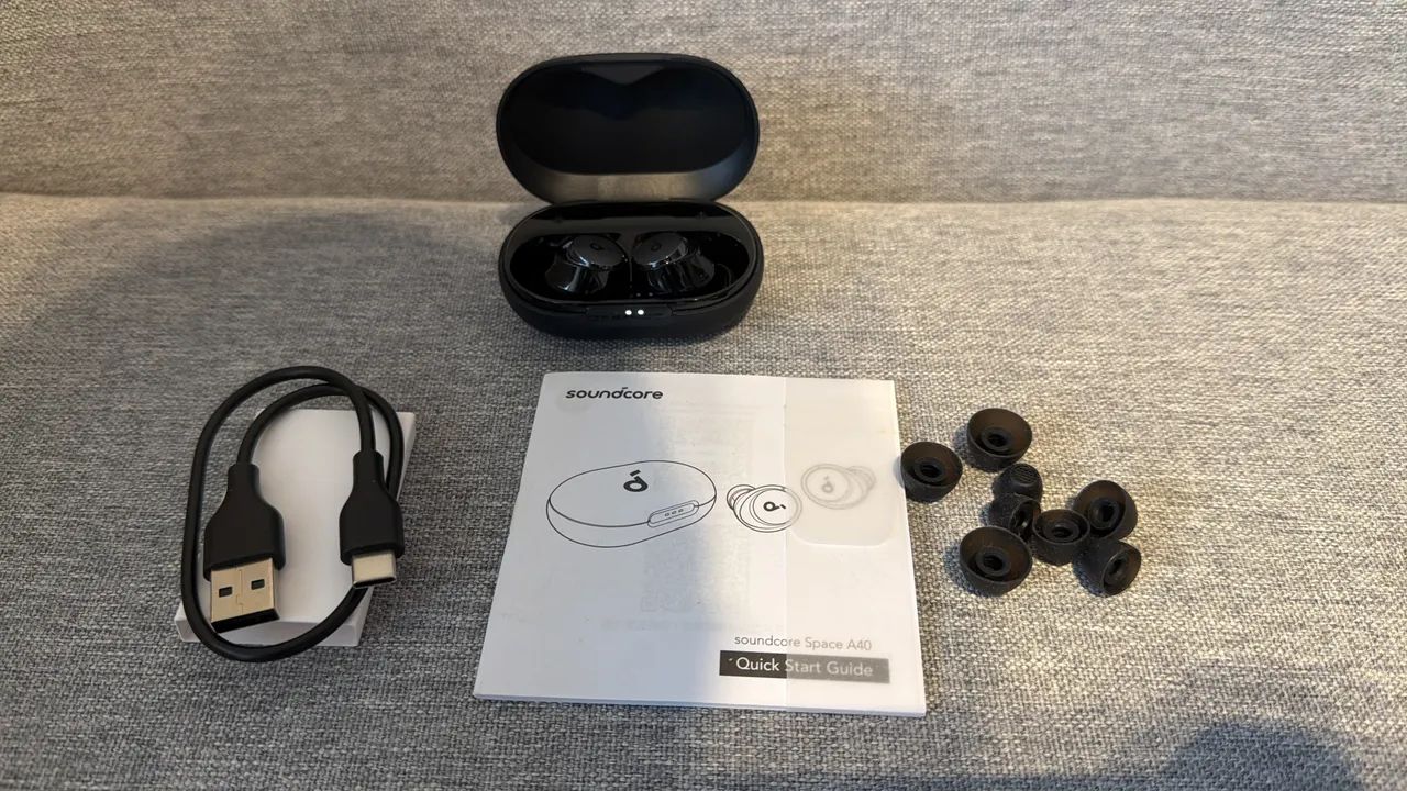 Fone Soundcore Space A40 com ANC - NOVO - Foto 5