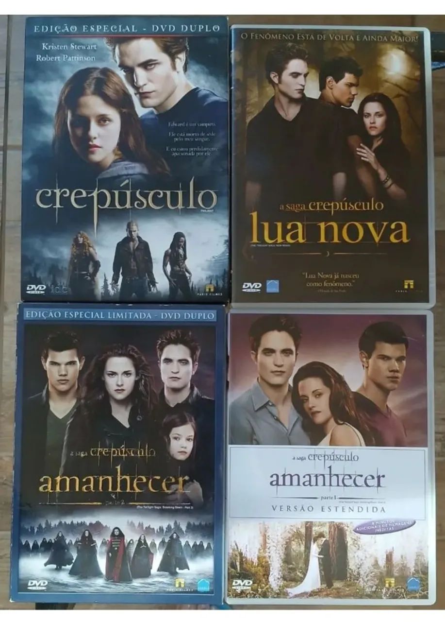 4 Dvds . Crepúsculo 