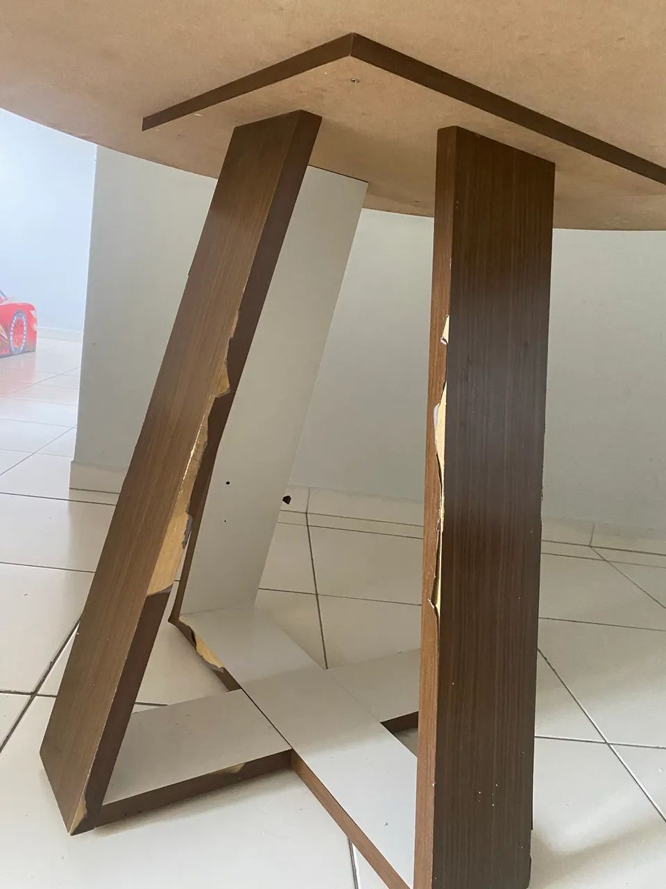 Mesa com tampo de vidro - Foto 3