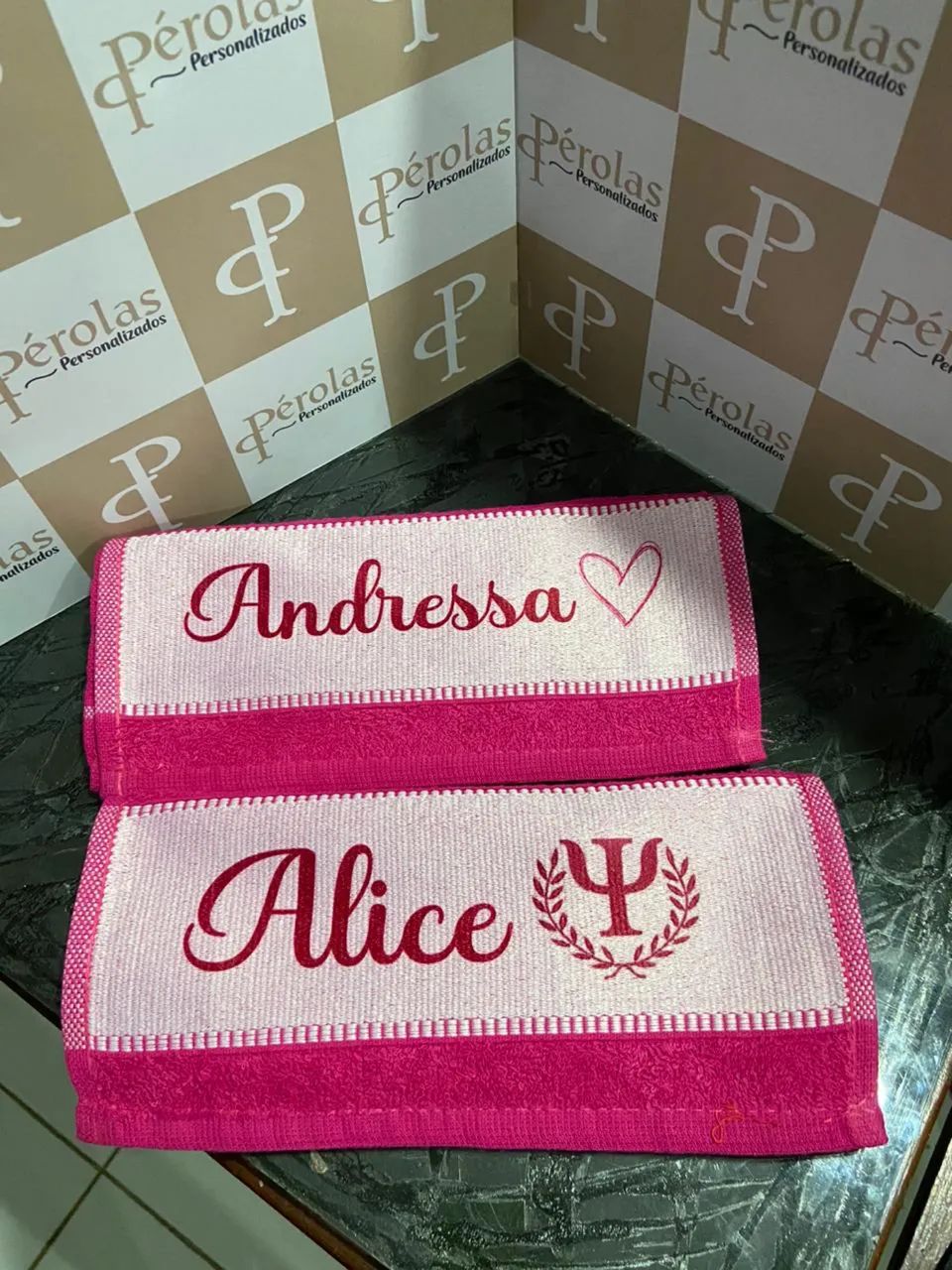Toalhinhas personalizadas 