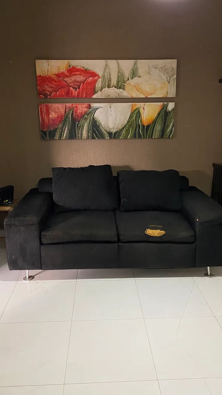 sofa preto - Foto 2