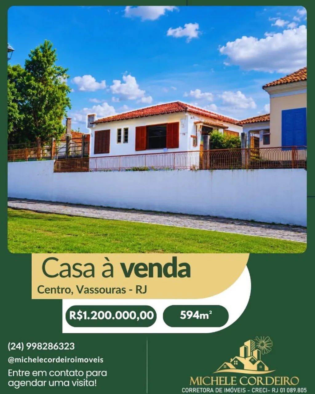 Casa à venda centro de Vassouras