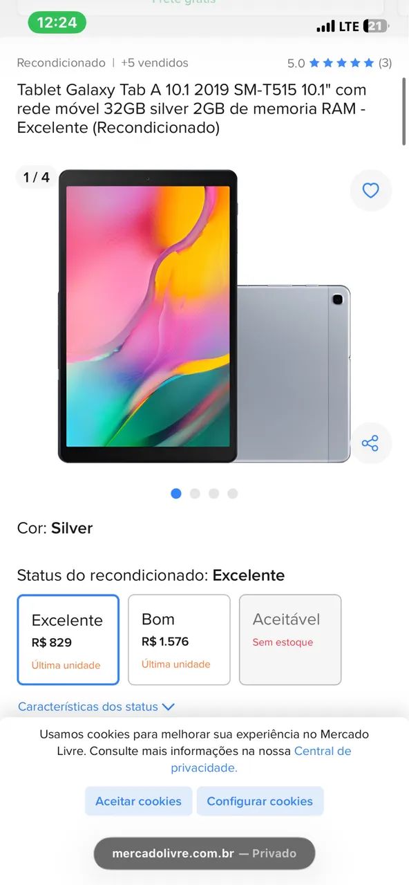 Tablet Galaxy 10.1polegadas - Foto 2