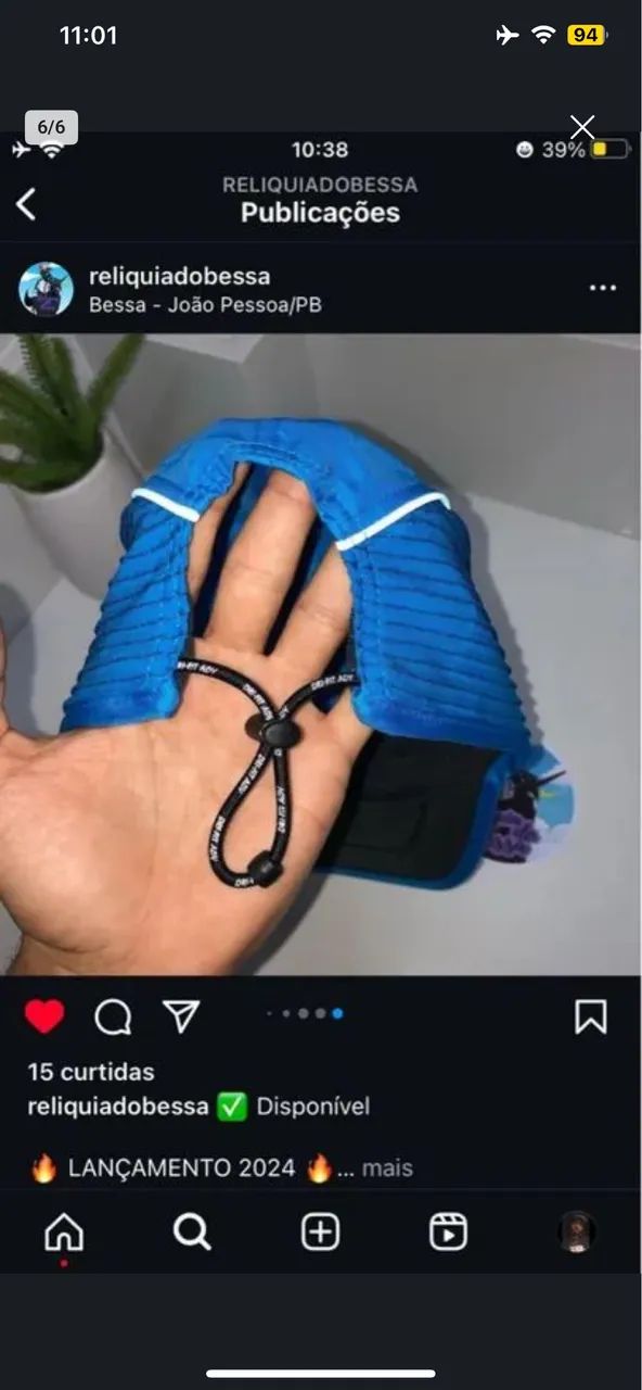 BONÉ NIKE FLY CAP AZUL ORIGINAL ELETRIC - Foto 3