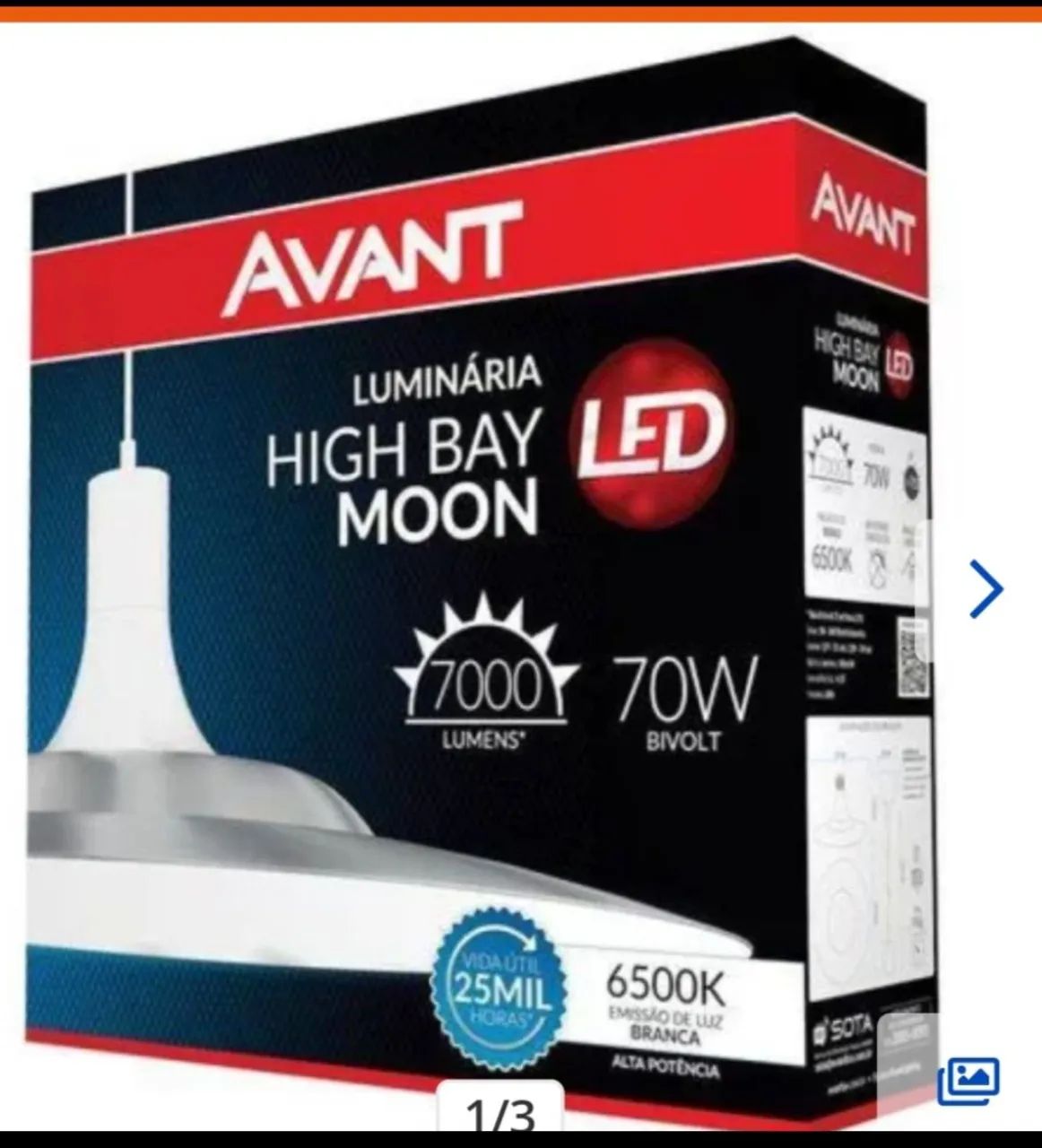Luminária HIG BAY 70W