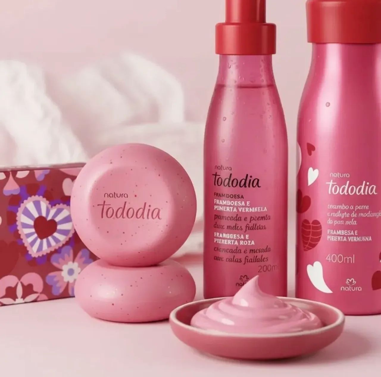 Presente Banho, hidratação e Perfumação Tododia Framboesa e Pimenta Vermelha - Foto 2