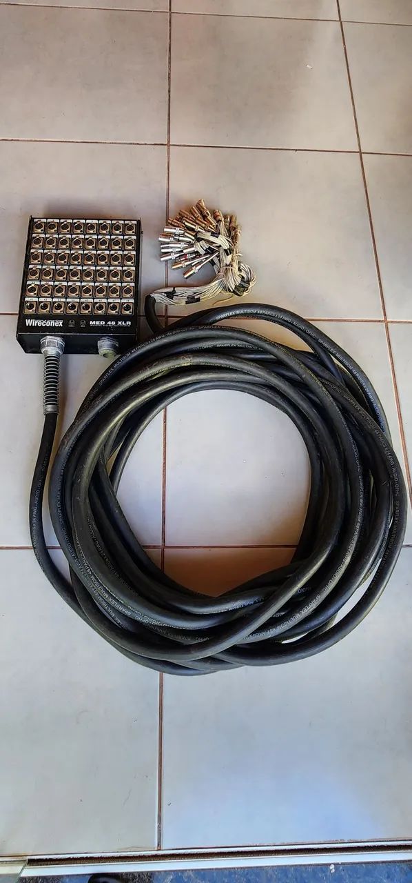 Multicabo 48 Vias 30m Sparflex Stage Box Testada e funcionando 