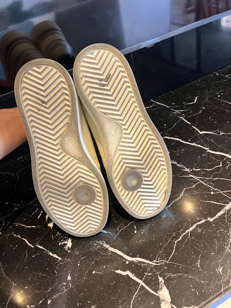 Tênis branco off white Zara - Foto 3
