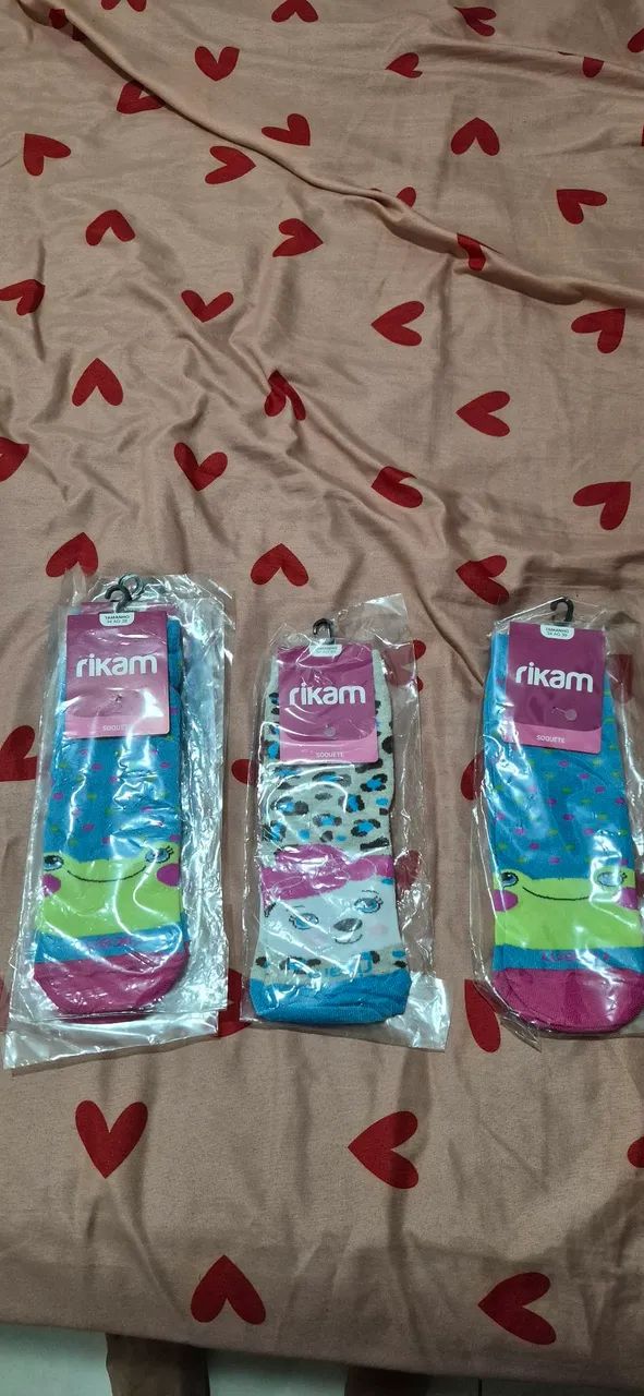 3 pares Meia soquete divertida rikam