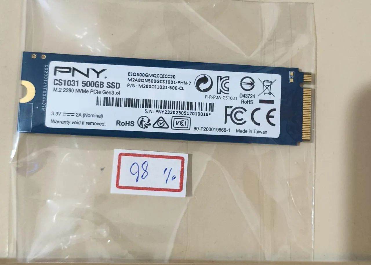 SSD pny 500GB