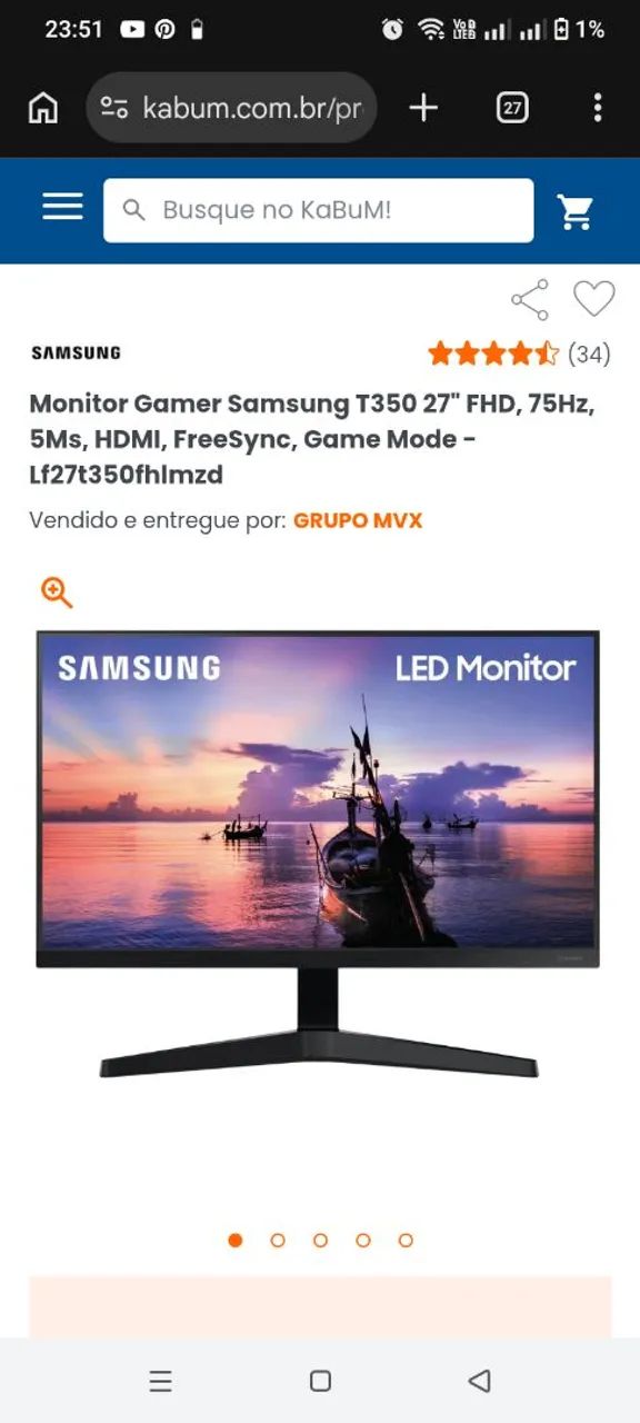 Monitor 27 polegada - Foto 2