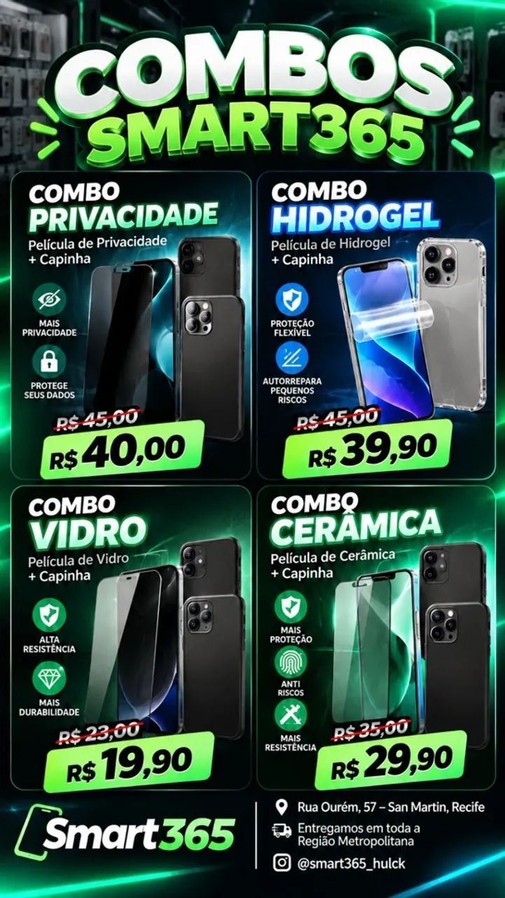 SEU CELULAR MERECE PROTEÇÃO E HOJE TEM OFERTA NA SMART365! - Foto 2