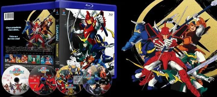 Samurai Warriors série e ovas blu-ray com luva