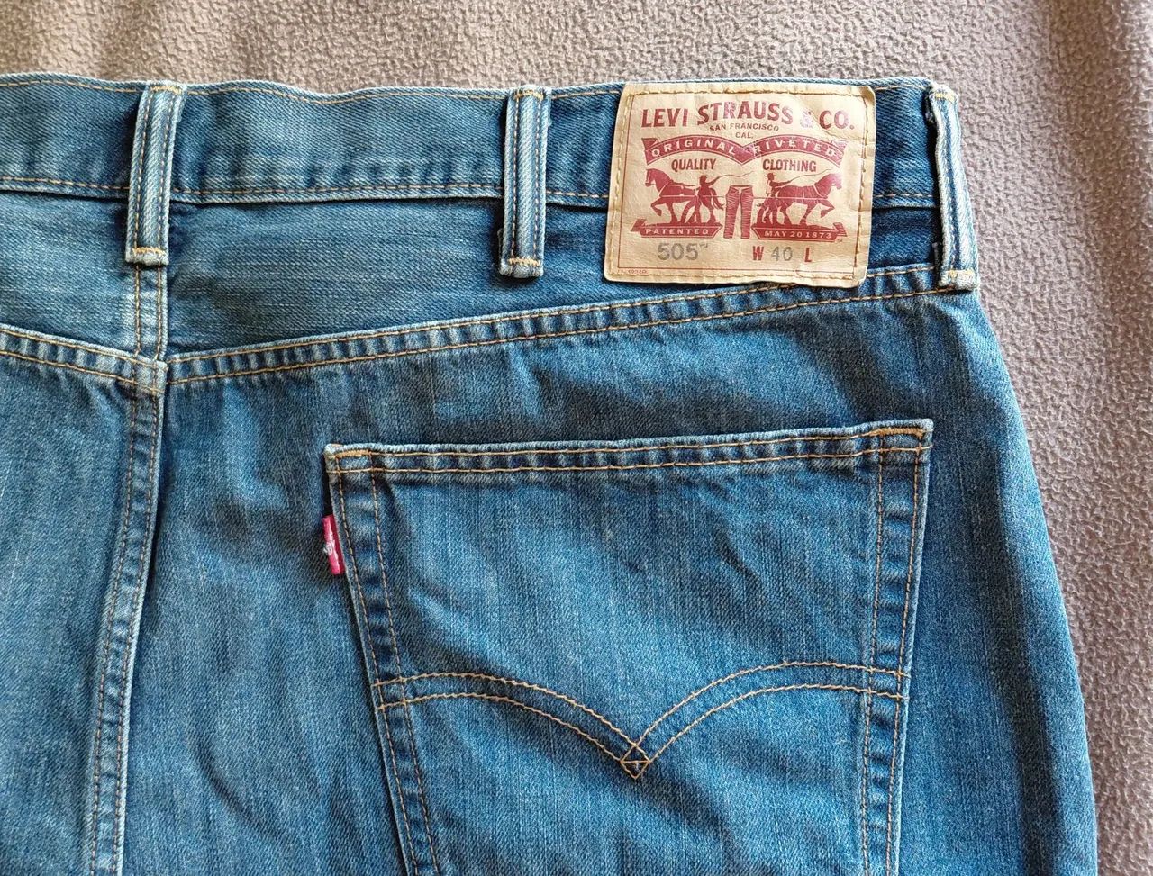 Bermuda jeans Levi"s 505 azul (tam. 50) - Foto 3