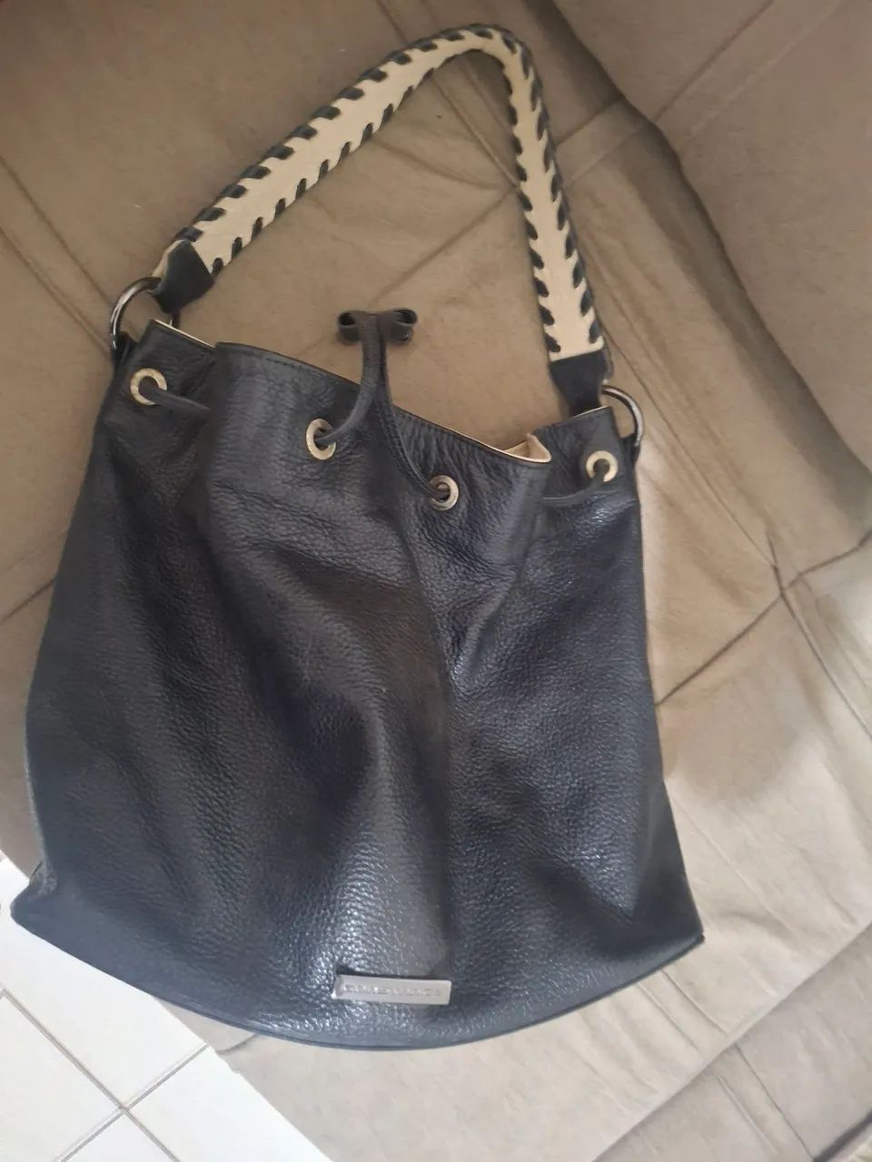 Bolsa sacola de couro Constance - Foto 2