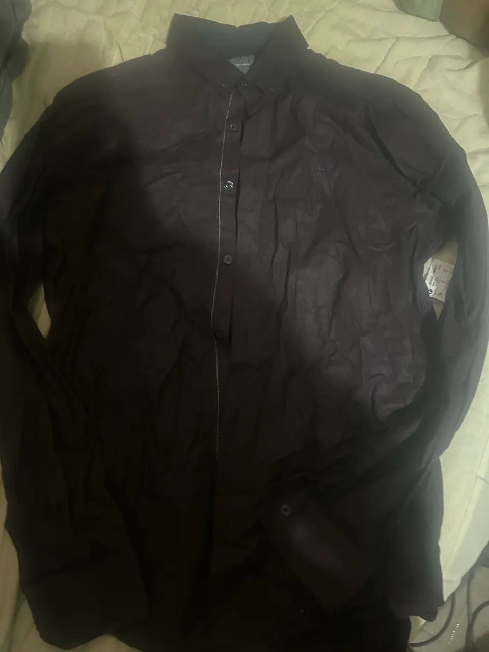  camisa manga longa, marfinno. Nova. - Foto 2