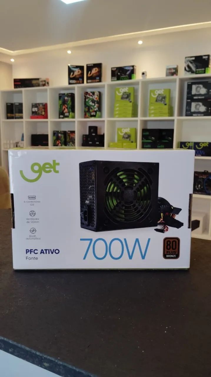 Fonte Real 700W 80 Plus Bronze PFC Ativo (Automática). - Foto 4