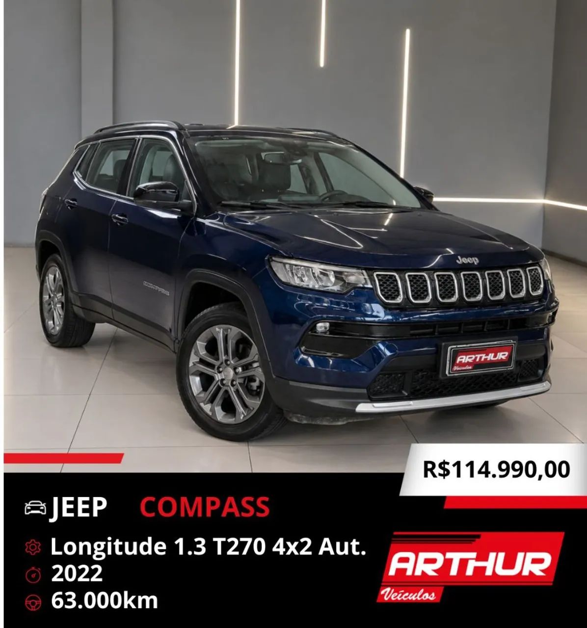 Jeep Compass COMPASS LONG. T270 1.3 TB 4x2 Flex Aut. 2022