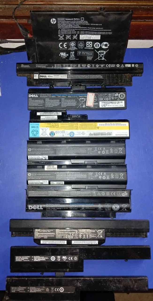 Lote com 10 baterias de notebooks - Diversas - Lacradas - Foto 3