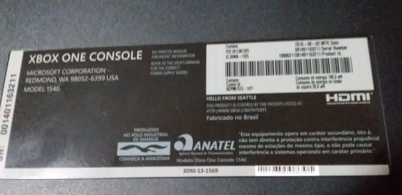 Xbox one console modelo 1540 com controle  - Foto 2