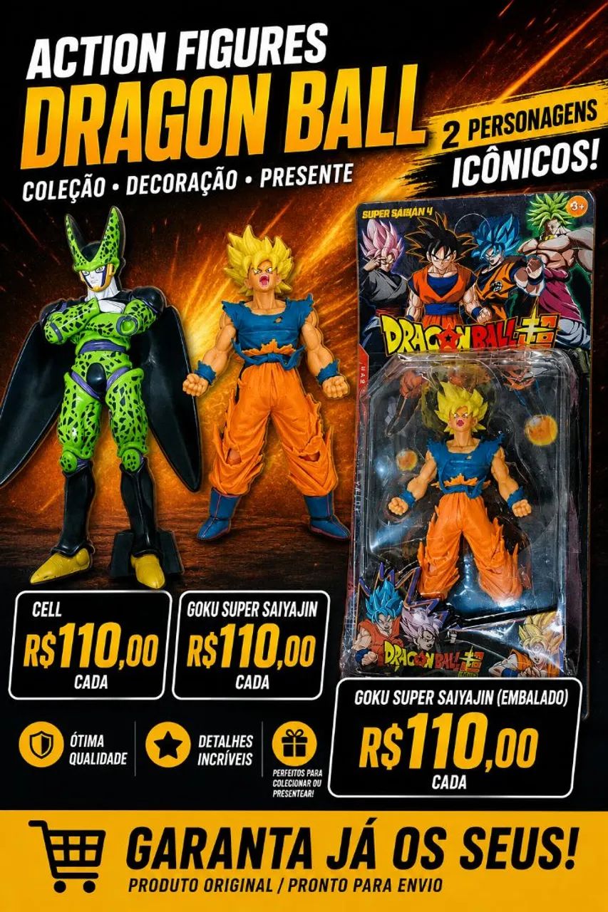 Goku super Sayajin + Cell Dragon Ball Z  - Foto 3