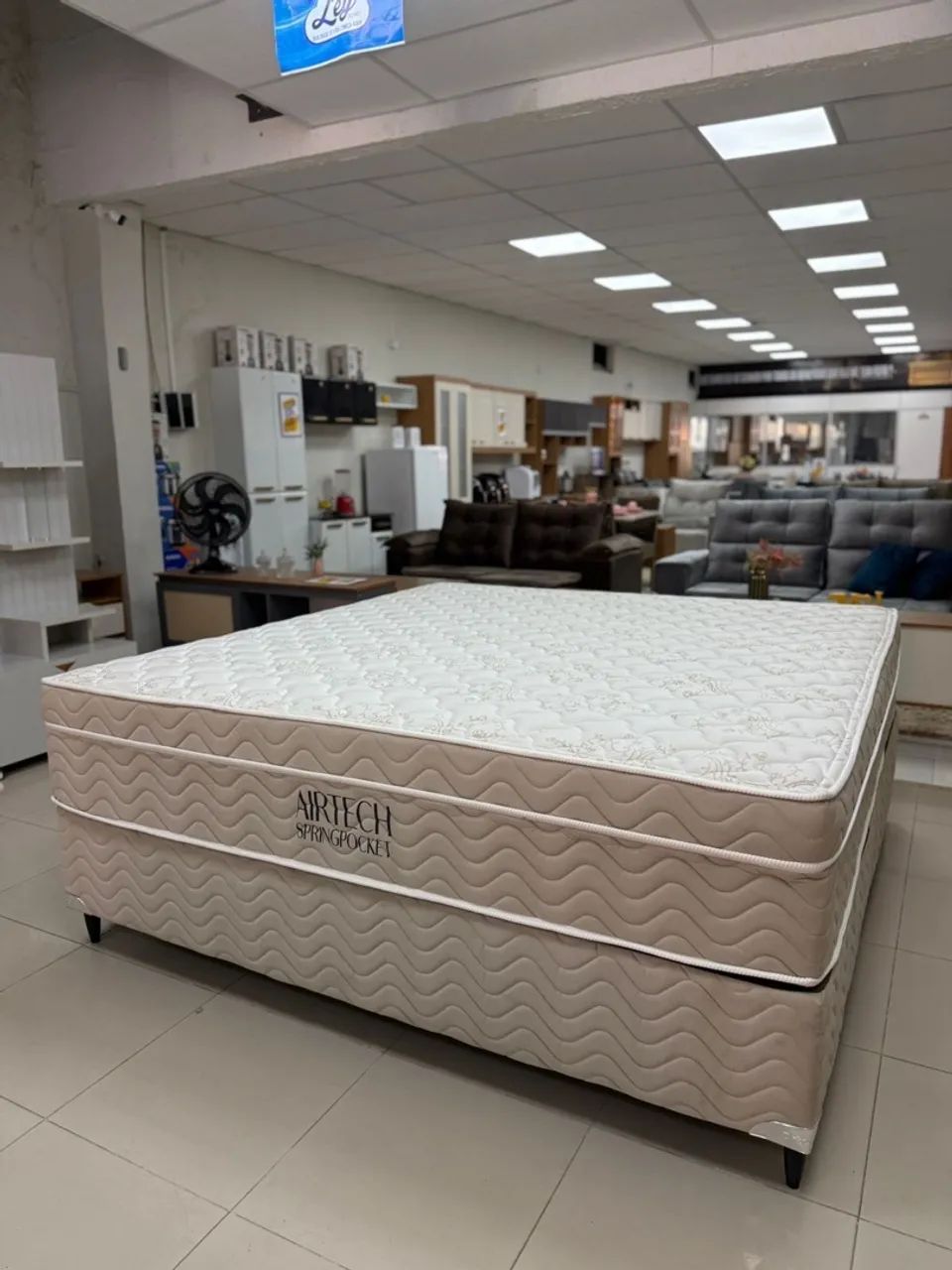 Cama Box Queen Ortobom Airtech Spring Pocket com Molas ensacadas - Entrega Imediata - Foto 3